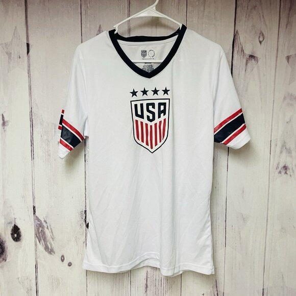 Alex Morgan USA Soccer Jersey USWNT Womens Size XL White - Picture 2 of 3
